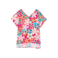 Azura Exchange Abstract Print V Neck Dolman Blouse - M thumbnail