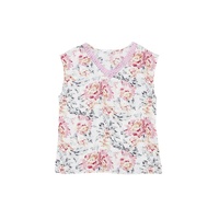 Azura Exchange Lace Splicing Sleeveless Blouse - L thumbnail