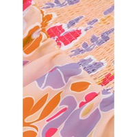 Azura Exchange Smocked Long Sleeve Peplum Blouse - XL thumbnail