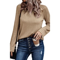 Azura Exchange Ribbed Knit Long Sleeve Top - S thumbnail
