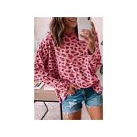 Azura Exchange Animal Print Stitching Long Sleeve Top - M thumbnail