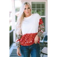 Azura Exchange Leopard Tie-Dye Long Sleeve Top - S thumbnail