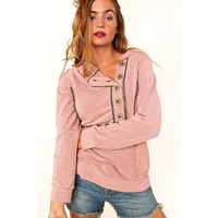 Azura Exchange Princess Line Out Seam Hoodie with Front Buttons - S thumbnail
