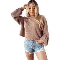 Azura Exchange Drop Shoulder Puff Sleeve Casual Blouse - M thumbnail