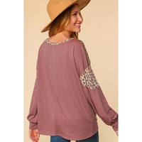 Azura Exchange Animal Print Patchwork Top - L thumbnail