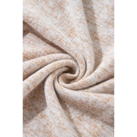 Apricot Drawstring Cowl High Neck Long Sleeve Split Top - L thumbnail