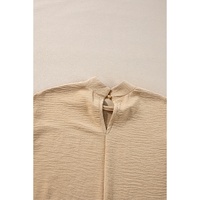 Parchment Swiss Dot Balloon Sleeve Loose Blouse - L thumbnail