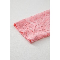 Blossom Floral Lace Sheer Long Sleeve Top - L thumbnail