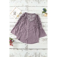 Azura Exchange Lace Button Top - S thumbnail