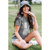 Azura Exchange Flag Print Short Sleeve Crewneck T-shirt - 2XL thumbnail
