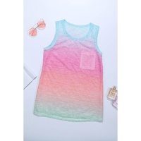 Multicolor Ombre Tank Top - L thumbnail