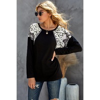 Azura Exchange Leopard Snakeskin Print Long Sleeve Top - L thumbnail