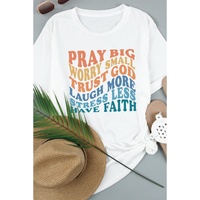 Azura Exchange Faith Inspired Words Print T-Shirt - M thumbnail