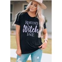 Azura Exchange Resting Witch Face Graphic Tee - L thumbnail