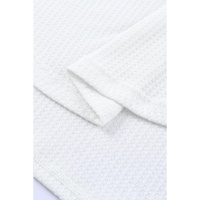 Azura Exchange Drop Shoulder Waffle Knit Top - S thumbnail