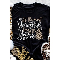 Azura Exchange Christmas Leopard Graphic Tee - 2XL thumbnail