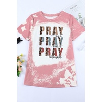 Azura Exchange Leopard Tie Dye Short Sleeve Graphic Tee - M thumbnail