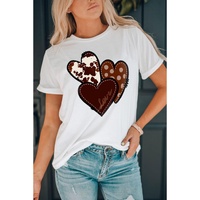 Azura Exchange Heart Print T-shirt - M thumbnail