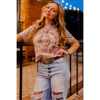 Azura Exchange Darling Letter Graphic Print T-Shirt - M thumbnail