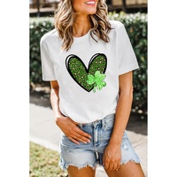 Azura Exchange Leopard Heart Shaped Print Crewneck Graphic Tee - XL thumbnail