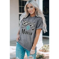 Azura Exchange Leopard Turquoise Bead Mama Graphic T-shirt - XL thumbnail
