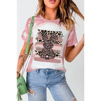 Azura Exchange Leopard Rabbit Tie Dye Graphic T-Shirt - L thumbnail