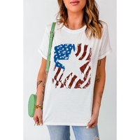 Azura Exchange Graphic Print Crew Neck T Shirt - L thumbnail