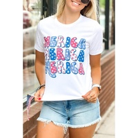 Azura Exchange Graphic Tee with MERICA Flag Element - XL thumbnail