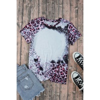 Azura Exchange Leopard Print Bleached Tee - L thumbnail