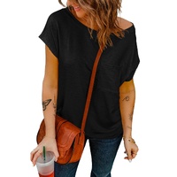 Azura Exchange Pocketed Tee with Side Slits - S thumbnail