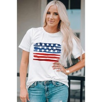 White American Flag Graphic Fashion Tee - M thumbnail