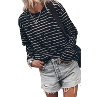 Azura Exchange Retro Striped Long Sleeve Top - S thumbnail
