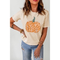 Azura Exchange Floral Pumpkin Graphic Tee - S thumbnail