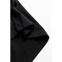 Black Christmas Big Bowknot Graphic Crewneck T Shirt - M thumbnail