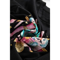 Black Nutcracker Merry Christmas Printed Crewneck T Shirt - L thumbnail