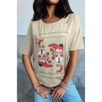 Parchment Cowgirl Queen Graphic Tee - L thumbnail