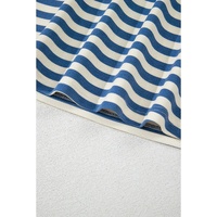 Blue Stripe America Cursive Graphic Puff Sleeve T-shirt - XL thumbnail