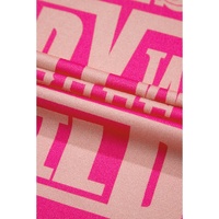 Rose Howdy Cowboy Letter Printed Western Fashion Tee - L thumbnail