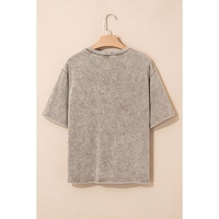 Parchment AMERICA FREE BIRD Vintage Graphic Mineral Washed Tee - M thumbnail