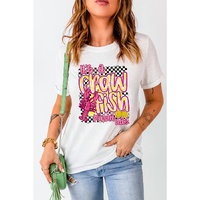 White Crawfish Checkered Pattern Graphic Tee - 2XL thumbnail