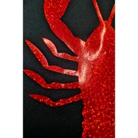 Black Shimmering Crawfish Graphic Tee - XL thumbnail