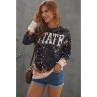 Black Bleached Sweatshirt - M thumbnail