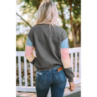 Azura Exchange Long Sleeve Colorblock Sweatshirt - 2XL thumbnail