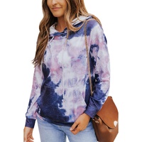 Azura Exchange Kangaroo Pocket Tie-dye Hoodie - M thumbnail