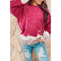 Azura Exchange Leopard Bleached Pullover Sweatshirt - M thumbnail