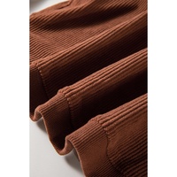 Chestnut Ribbed Corduroy Oversized Sweatshirt - 2XL thumbnail