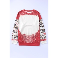 Azura Exchange Leopard Print Sweatshirt with Tie Dye Design - M thumbnail
