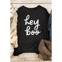 Azura Exchange Hey Boo Long Sleeve Pullover Sweatshirt - 2XL thumbnail
