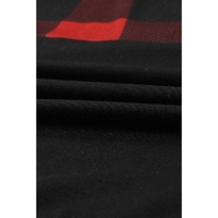 Azura Exchange Buffalo Plaid Zip Pullover Hooded Top - M thumbnail