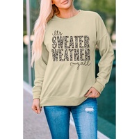 Azura Exchange Leopard Print Pullover Sweatshirt - S thumbnail